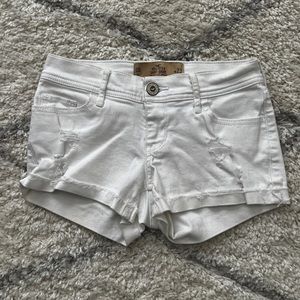 white jean shorts